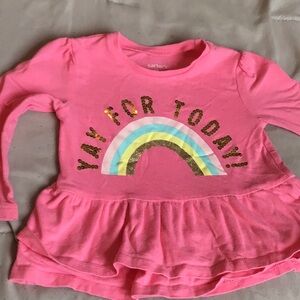Carter's Pink Long Sleeve Kids Top